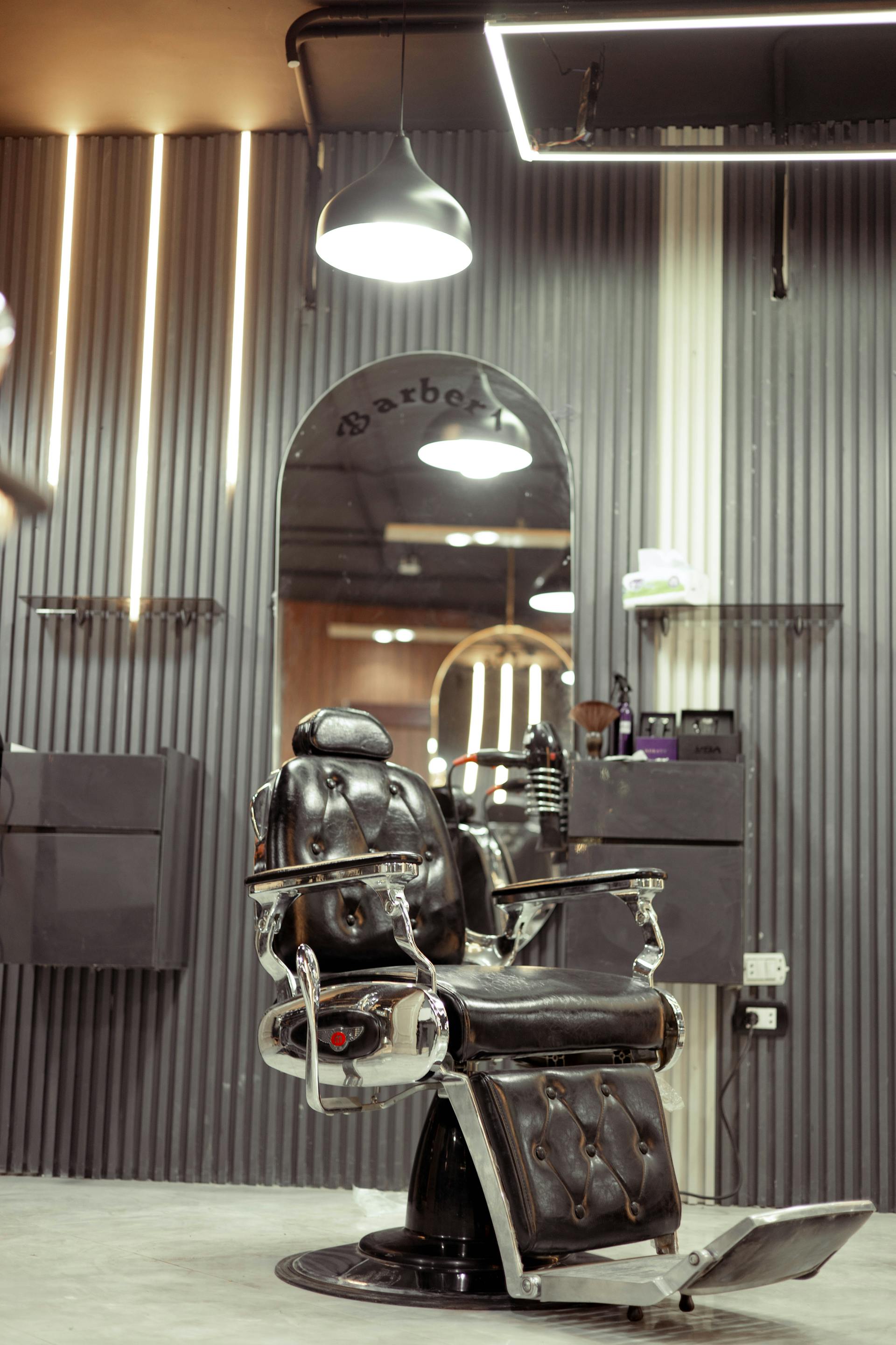 Barber chair detail