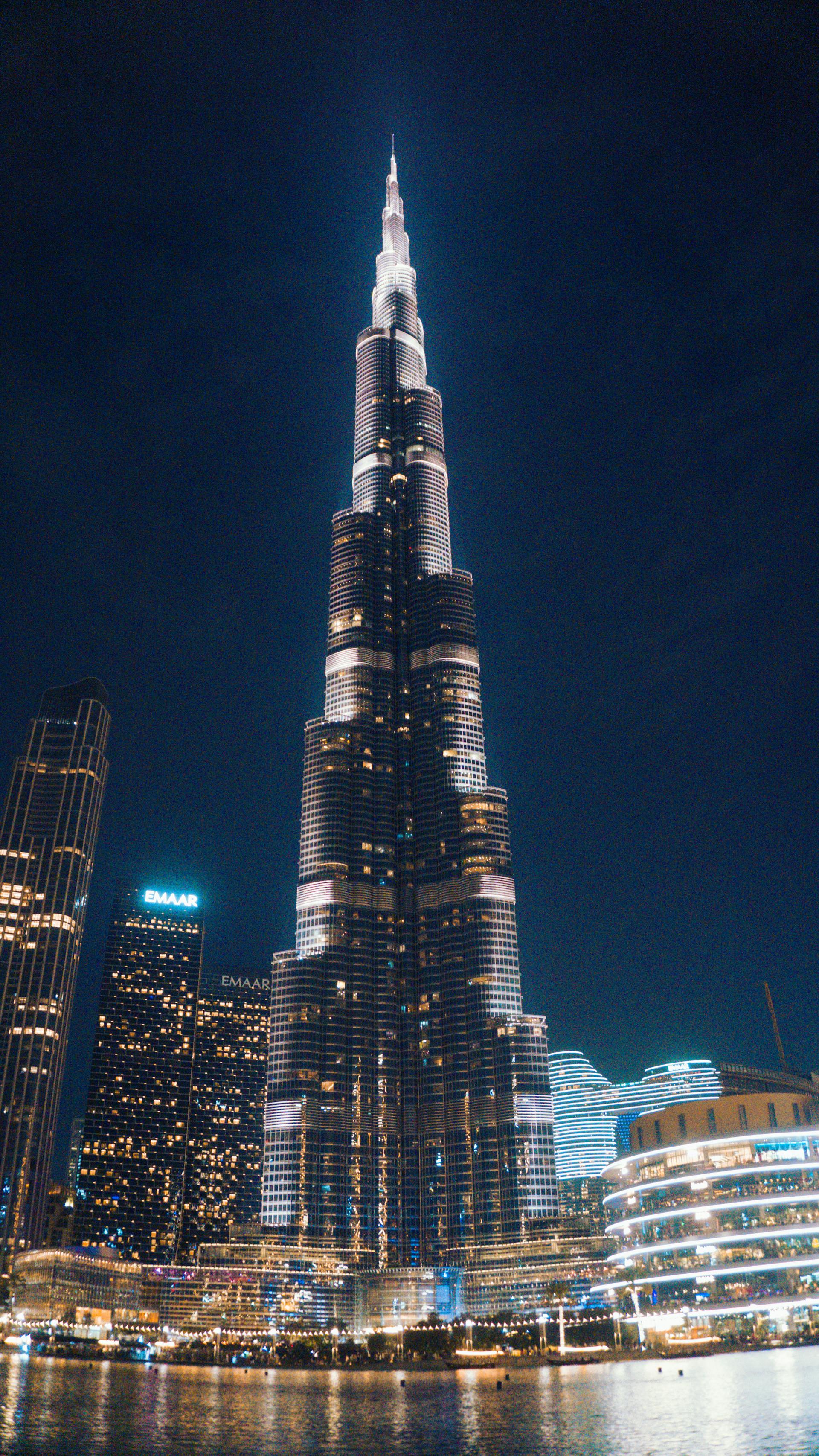 Dubai skyline at night