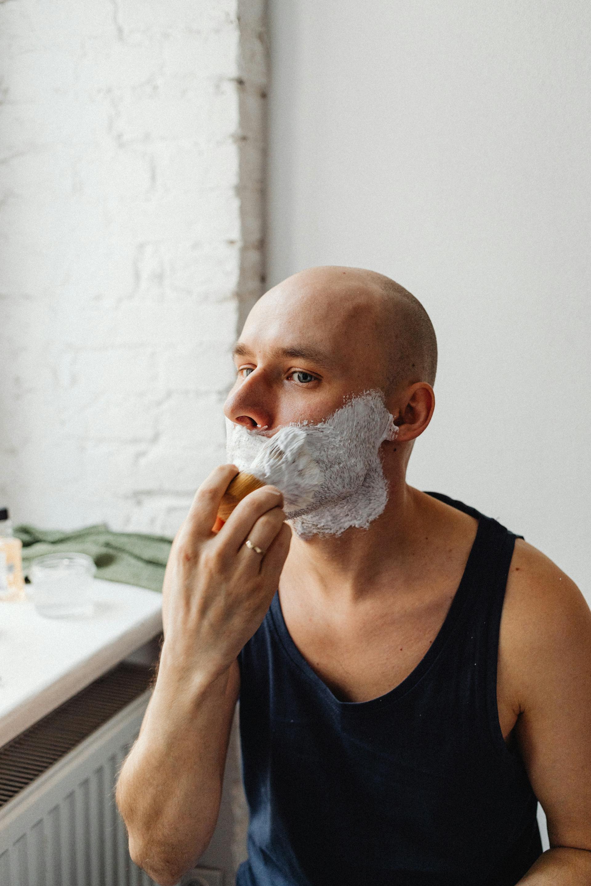 Hot-towel facial — luxury barbershop grooming